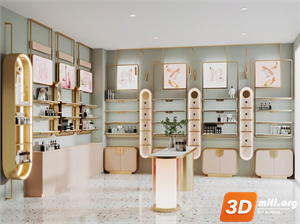 Cosmetic Store Skp Files 